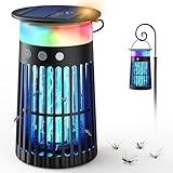 Dnenellr Insektenvernichter Solar Outdoor für Aedes-Mücke, 3-in-1...