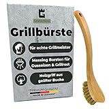 Grünschloss Grillbürste Messing für Gussrost & Grillrost Reinigung –...