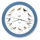 KOOKOO Singvögel Himmel-Blau, Die Singende Vogeluhr, mit 12 heimischen...