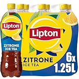 Lipton Ice Tea Lemon, Eistee mit Geschmack Zitrone EINWEG (6 x 1.25 l)...