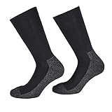 TippTexx 24 5 Paar Silbersocken, X-static Socken (Schwarz/Grau, 39/42)