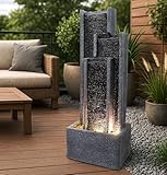 Gartenbrunnen BK903 Wasserwand 99 cm Standbrunnen Springbrunnen mit...