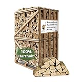 Neandertaler Feuer Brennholz Kaminholz Hartholz - 2RM Box 33 cm Holz für...
