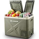 AAOBOSI Kompressor Kühlbox 40L: Elektrische Kühlbox Auto Dual Zone 12/24V...