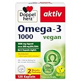 Doppelherz Omega-3 1000 vegan - Hochdosierte Omega-3-Fettsäuren EPA und...