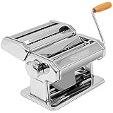 MONZANA® Manuelle Nudelmaschine Edelstahl 9 versch. Teigdicken 2...