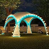 Swing & Harmonie LED Event Pavillon 3,6 x 3,6m DomeShelter Garten Pavillion...