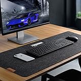 Schreibtischunterlage Filz | 100X40cm | Rutschfester Desk Mat | Filz -...