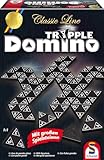 Schmidt Spiele SCH49287 (-) (-) Classic Line, Tripple Domino, mit großen...