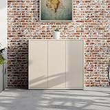 Forte Alice Springs Schuhschrank 100 110, Flurschrank mit 3 Türen und 8...