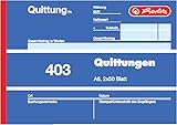 Herlitz Quittungsblock 403, A6 quer, 2 x 50 Blatt