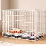 Hundebox - Faltbare Metalldrahthütte mit Tür und herausnehmbarem Tablett...