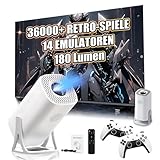 S40 Ultra Tragbarer Intelligenter Projektor mit WLAN und Bluetooth, Retro...