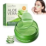 60Pcs Aloe Vera Augenpads,Augenpads Gegen Augenringe,Mit Hyaluron &...