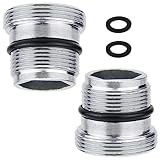 2 StückWasserhahn Adapter M18.5 zu M22Außengewinde - Metall Wasserhahn...