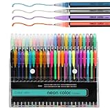 RMIVEGLIA 48-teiliges Gelstifte Set mit Gelschreibern – 12 Metallisch, 12...