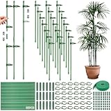 Pflanzenstäbe, Rankhilfe, 36 Pflanzstab mit 18 Verbinder und 36...