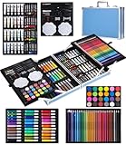 SOBEAU 144-teilig Malset, Malkoffer Kunstset für Kinder, Zeichenstifte...