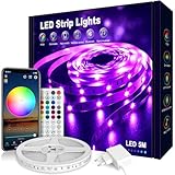 Nixtrve LED Strip 5m, LED Streifen Farbwechsel LED Band 5m Selbstklebend...
