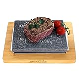 Black Rock Grill Hot Stone Kochen Lavastein - Steaksteine Hot Stone Kochen,...