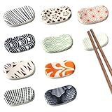 Keramik Stäbchen Halter, 10 Stücke Stil Druck Stäbchen Stäbchenhalter...