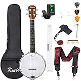 Kmise Banjolele Konzert-Banjo-Ukulele 4 Saiten (MI2423)…