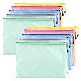 Dokumententasche mit Reißverschluss A5, 10 pcs Wasserdichte Document Case,...