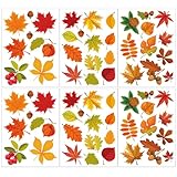 jdstty Thanksgiving Herbstdekoration Fensteraufkleber Doppelseitiger Druck...