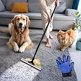 Okköbi Carpet Rake - Fellfeger Besen – Pet Hair Remover für Teppich &...