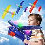 Flugzeug Spielzeug für Kinder, 3 Stück Wurfgleiter Styroporflieger...