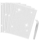 Sularpek 2542 Stück Glitzersteine Selbstklebend, 5 Blatt Strasssteine...