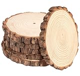 Truevaste Holzscheiben 12er Set 18-20 cm Runde Baumscheiben ohne Loch –...