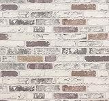 ERISMANN Brix 6703-10 Vinyl-Tapete, Ziegelstein-Effekt, geprägt,...