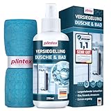 PLINTEX® Duschglas-Versiegelung für Dusche & Bad 250ml - Lotuseffekt -...