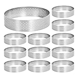 Tortenringe zum Backen, runde Ringe für Crumpets | 12 Stück Backen Muffin...
