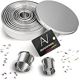 AVANA Edelstahl Ausstechformen 12 Stück Ringe Keksformen Cutter Set...