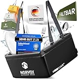 NORVOX Faltschüssel Camping - 22L – faltbare Schüssel - Universell als...