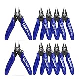 TOOLUTION 10 Pack 3,5 Zoll Mini Seitenschneider mit Verriegelung,...