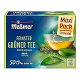 Meßmer Feinster Grüner Tee | Herb-frisch | 50 Teebeutel | Unfermentiert &...