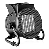 Wiltec Heizstrahler 3kW Keramik Heizgerät 3000W mit Thermostat 40m²...