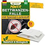 Bettwanzen Falle mit Spezial-Lockstoff - 6x Bettwanzen Fallen -...