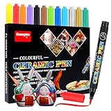 Maxmoc Porzellanstifte Spülmaschinenfest,12 Farben Keramik Stifte Zum...