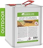 Nordicare Holzöl Außenbereich [2,5L] für Lärche, Eiche, Teak oder...