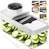 5 in 1 Mandoline Gemüsehobel Gemüsereibe - Gurkenhobel Dünne Scheiben -...