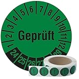 Prüfplaketten Geprüft 2024-2029 - Ø 30 mm - 1.000 widerstandsfähige...