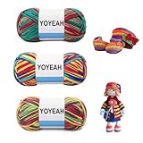YOYEAH Sockenwolle Trio Strickset, 8-fädig, 80% hautverträgliche...