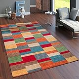 Paco Home Teppich Wohnzimmer Schlafzimmer Kurzflor Ethno Design...