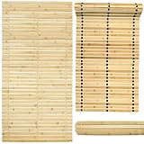 Bounabay Badematte Holz Sauna Bodenrost Rollrost Fussmatte aus Bambus 100 x...