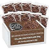 FOOD crew 900g belgische Schokolade für Fondue Vollmilch - Schokolade für...