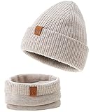 AHAHA Beanie Kinder Jungen Stricken Wintermütze Jungen Warm Mütze und...